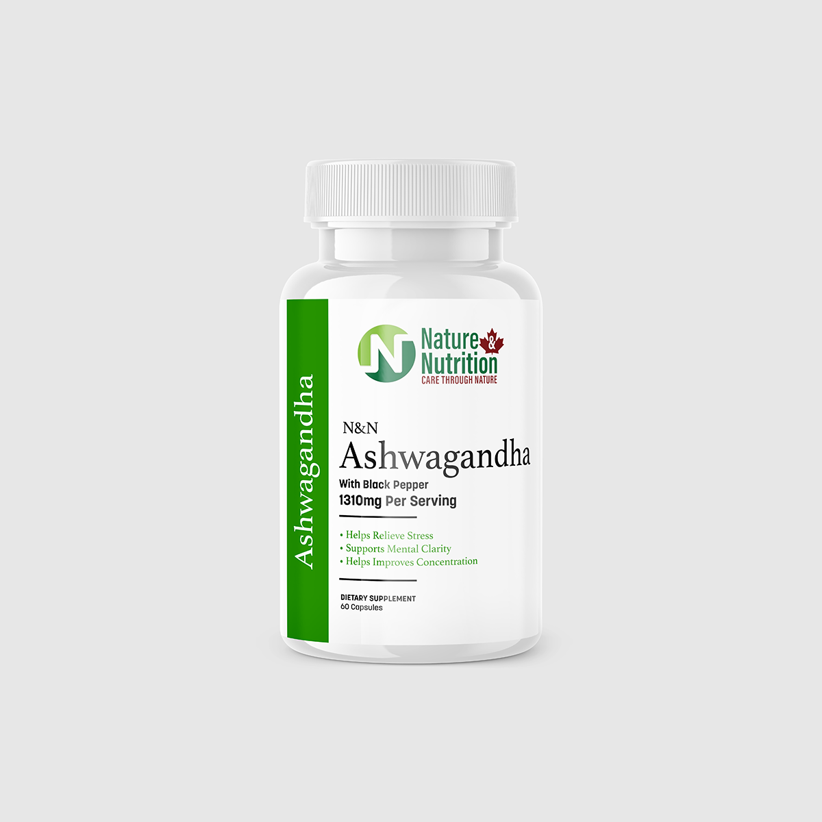 Organic Ashwagandha with Black Pepper Capsules