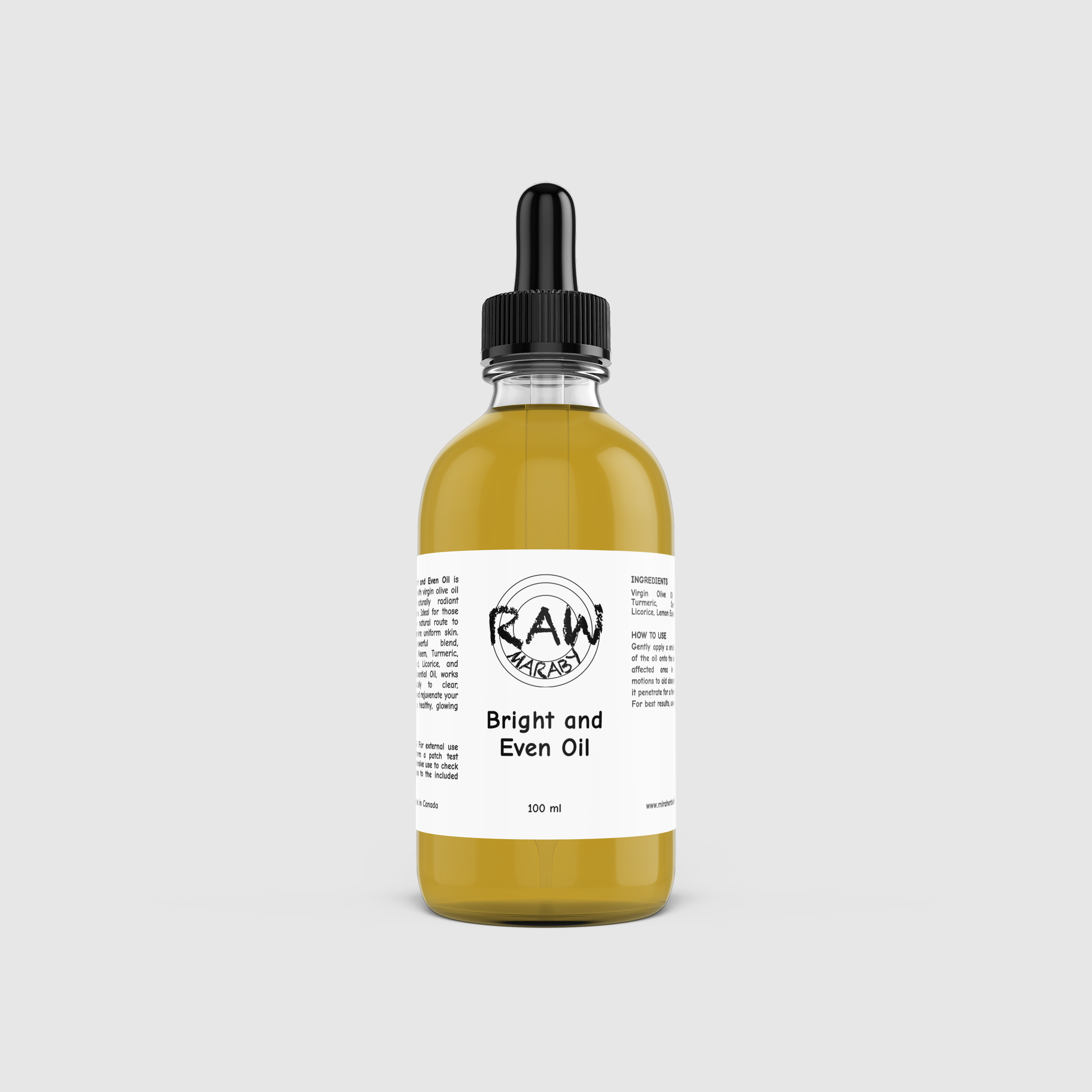 Bright and Even Oil Mira Herbals Inc / Raw Maraby