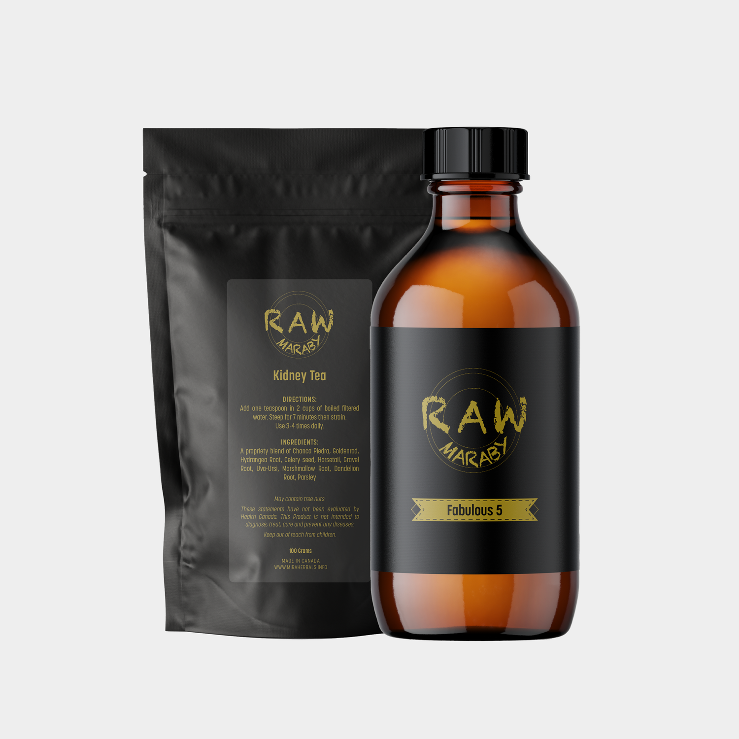 Fabulous 5 Kit Mira Herbals Inc / Raw Maraby